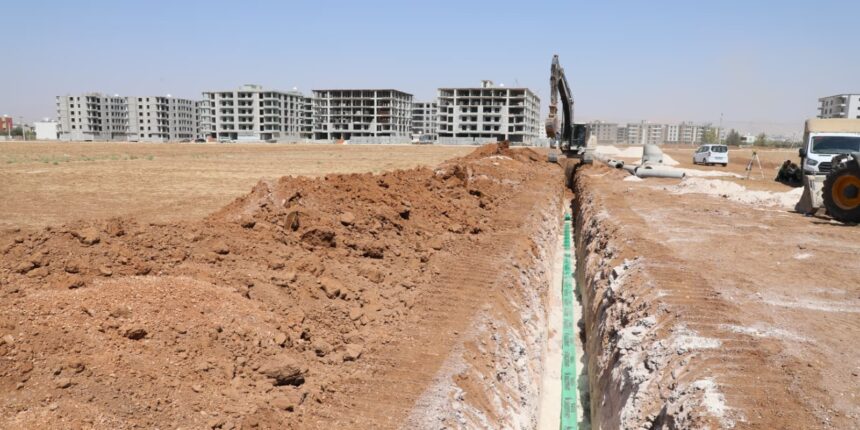 Kızıltepe Turgut Özal Mahallesi’nde 12 Bin Metrelik Atıksu Çalışmaları Devam Ediyor