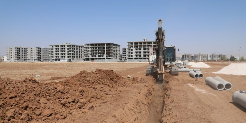 Kızıltepe Turgut Özal Mahallesi’nde 12 Bin Metrelik Atıksu Çalışmaları Devam Ediyor