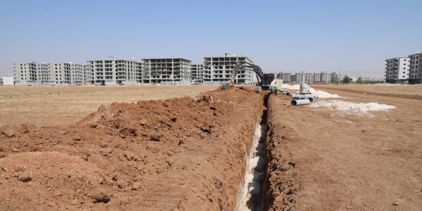 Kızıltepe Turgut Özal Mahallesi’nde 12 Bin Metrelik Atıksu Çalışmaları Devam Ediyor